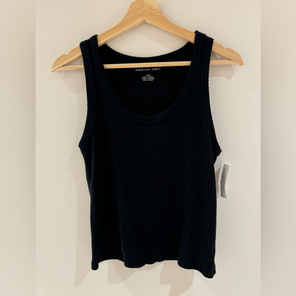 BNWT - American Eagle Black Ribbed Tank Top